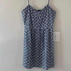 J. Crew sun dress blue/white sz 8